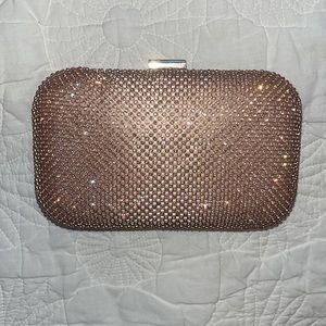 Rose gold clutch